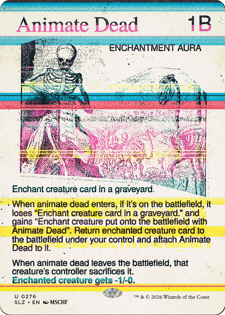 Animate Dead (0276) [Secret Lair x MSCHF: The Zeta Set] | Exor Games Bridgewater
