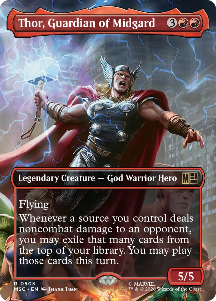 Thor, Guardian of Midgard (Borderless) [Marvel Super Heroes Commander] | Exor Games Bridgewater