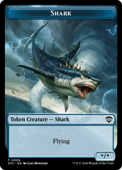 Ape // Shark Double-Sided Token [Outlaws of Thunder Junction Commander Tokens] | Exor Games Bridgewater