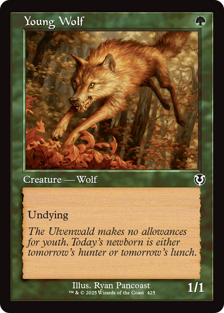 Young Wolf (Retro Frame) [Innistrad Remastered] | Exor Games Bridgewater