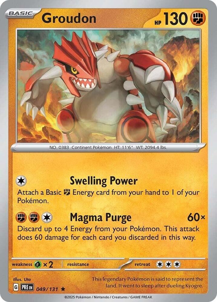 Groudon (049/131) [Scarlet & Violet: Prismatic Evolutions] | Exor Games Bridgewater