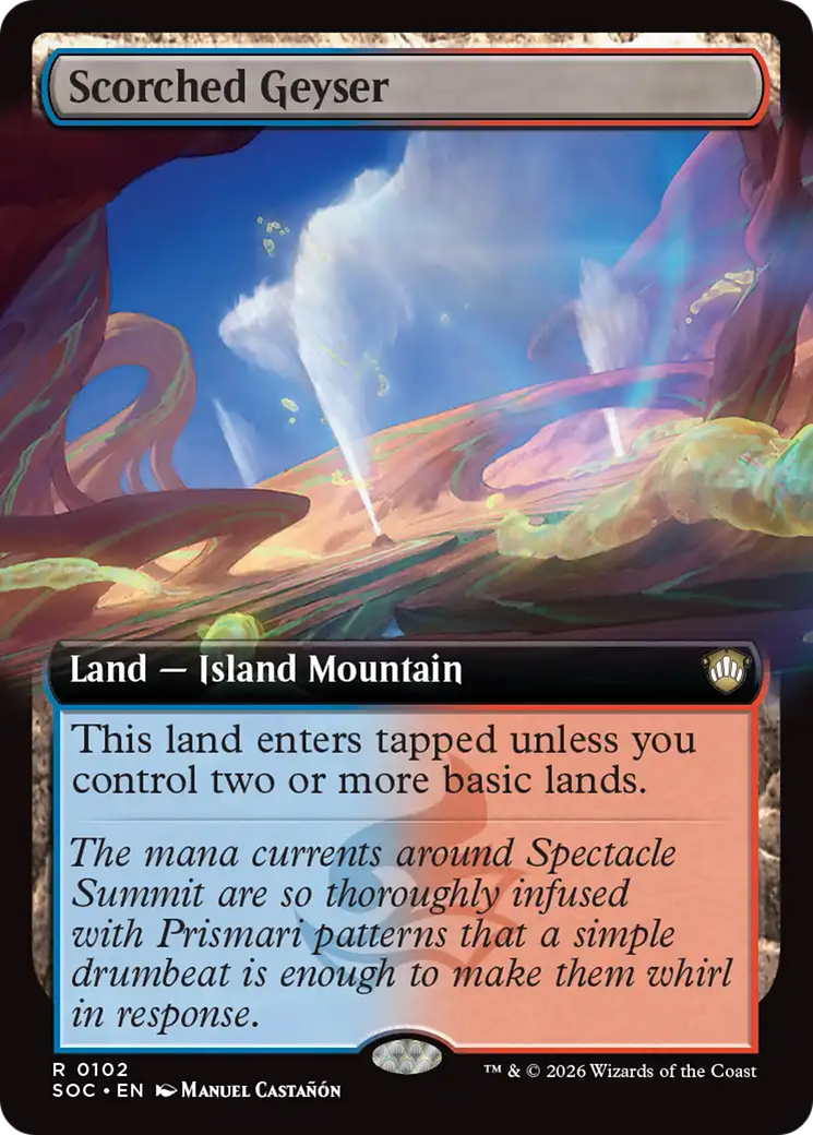 Scorched Geyser (Extended Art) [Secrets of Strixhaven Commander] | Exor Games Bridgewater