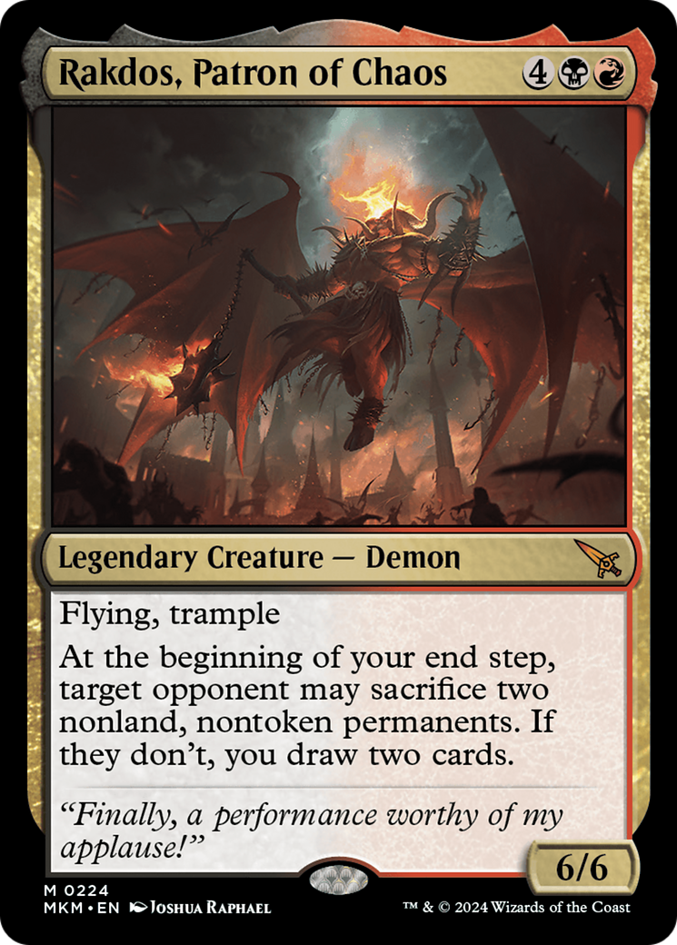 Rakdos, Patron of Chaos [Murders at Karlov Manor] | Exor Games Bridgewater