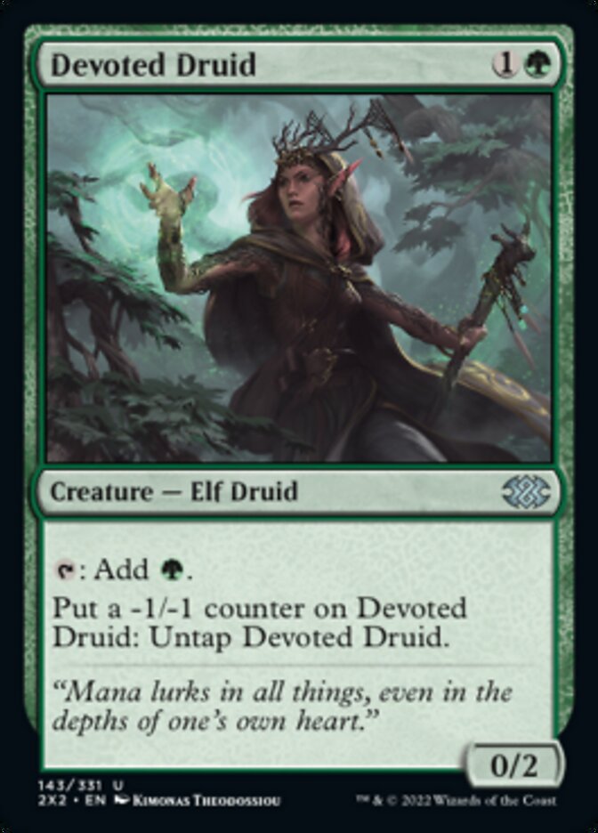 Devoted Druid [Double Masters 2022] | Exor Games Bridgewater