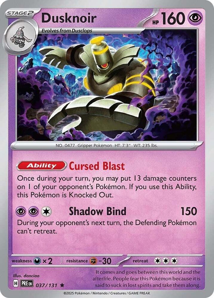 Dusknoir (037/131) [Scarlet & Violet: Prismatic Evolutions] | Exor Games Bridgewater