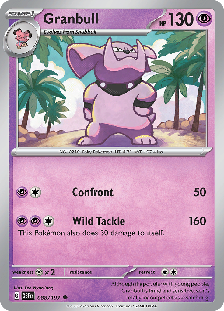 Granbull (088/197) [Scarlet & Violet: Obsidian Flames] | Exor Games Bridgewater