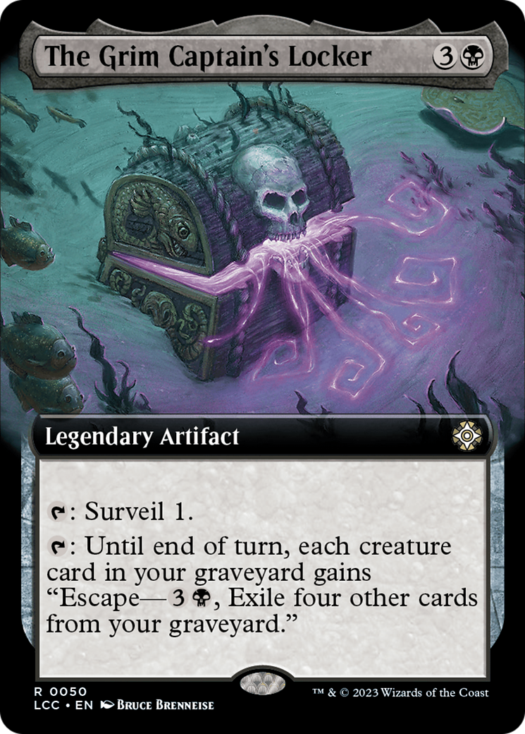 The Grim Captain's Locker (Extended Art) [The Lost Caverns of Ixalan Commander] | Exor Games Bridgewater