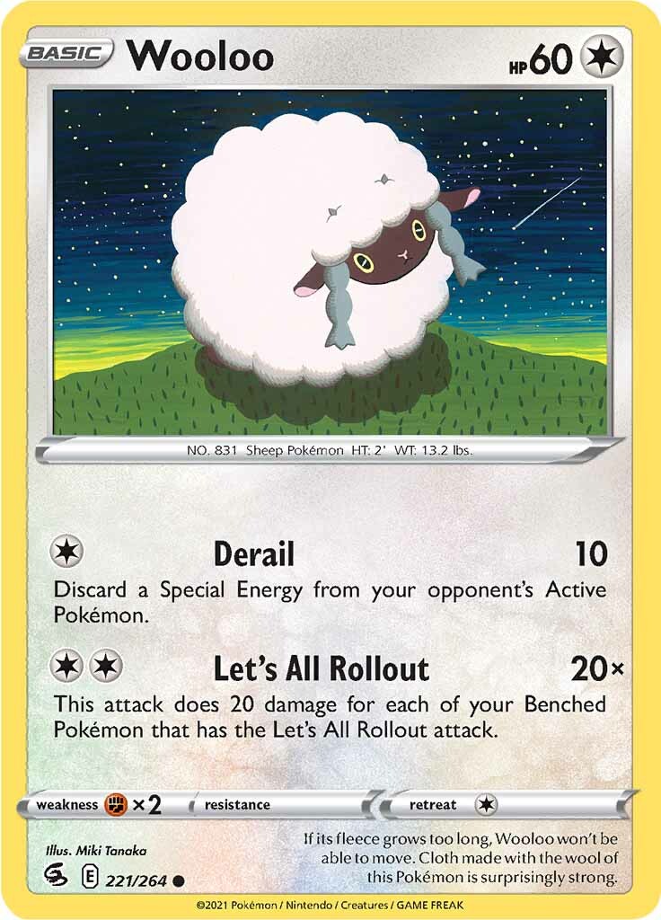 Wooloo (221/264) [Sword & Shield: Fusion Strike] | Exor Games Bridgewater