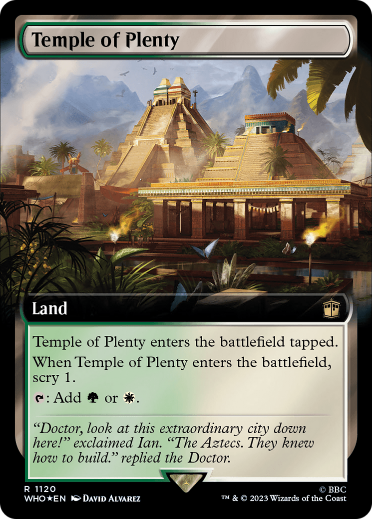 Temple of Plenty (Extended Art) (Surge Foil) [Doctor Who] | Exor Games Bridgewater