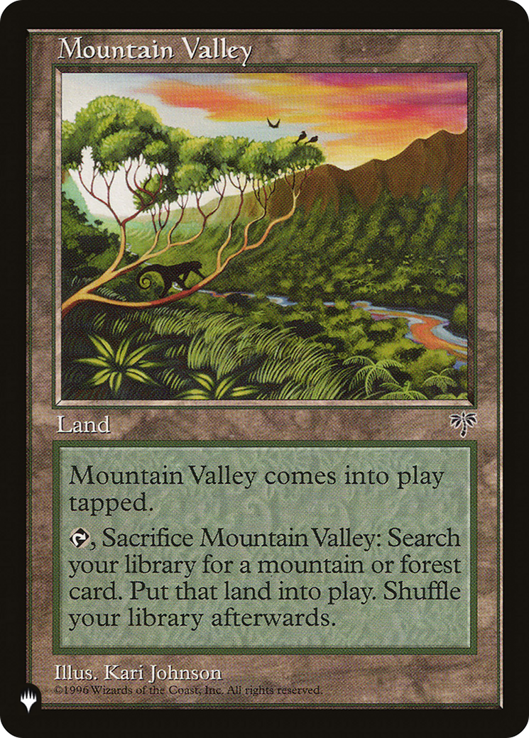 Mountain Valley [The List Reprints] | Exor Games Bridgewater