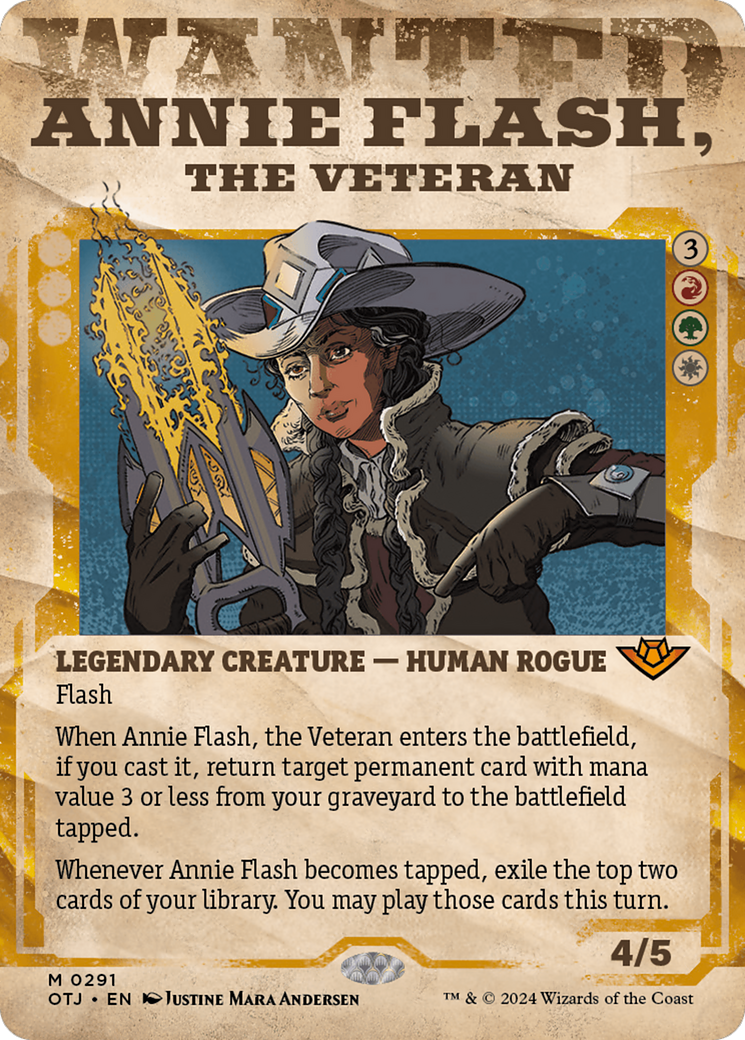 Annie Flash, the Veteran (Showcase) [Outlaws of Thunder Junction] | Exor Games Bridgewater