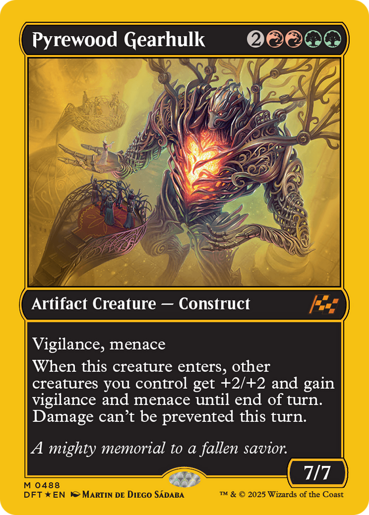 Pyrewood Gearhulk (First-Place Foil) [Aetherdrift] | Exor Games Bridgewater