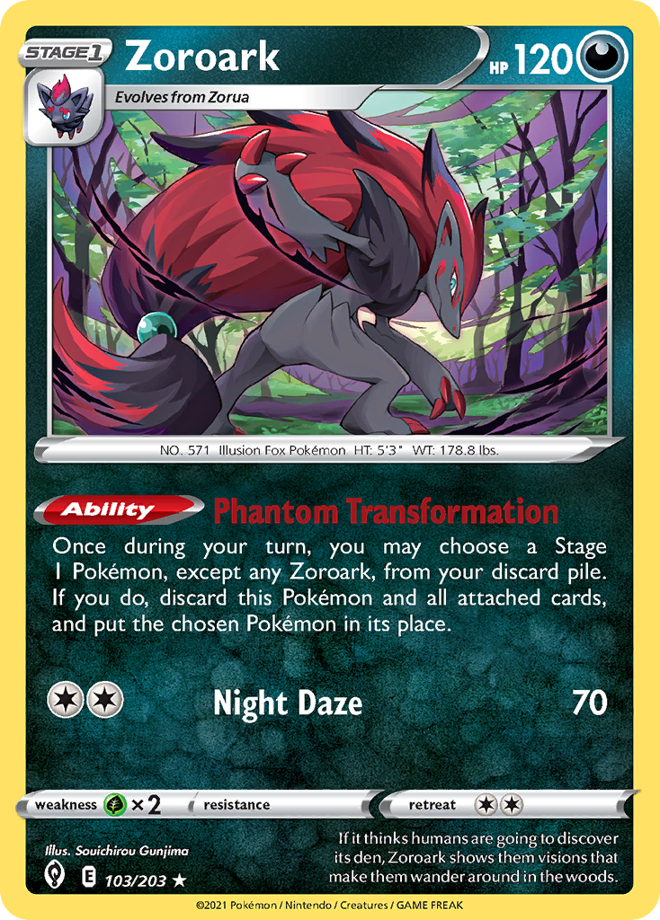 Zoroark (103/203) (Theme Deck Exclusive) [Sword & Shield: Evolving Skies] | Exor Games Bridgewater