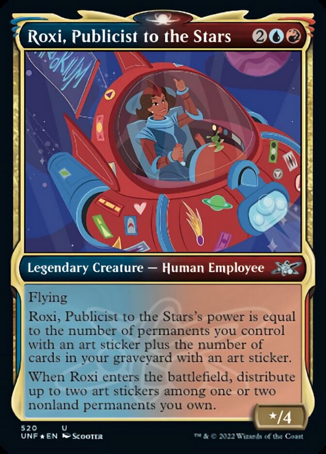 Roxi, Publicist to the Stars (Showcase) (Galaxy Foil) [Unfinity] | Exor Games Bridgewater