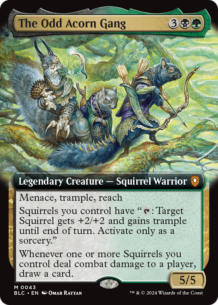 The Odd Acorn Gang (Extended Art) [Bloomburrow Commander] | Exor Games Bridgewater