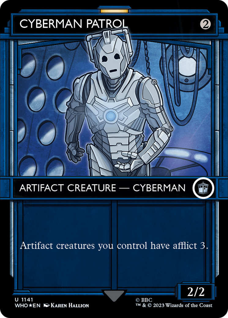 Cyberman Patrol (Showcase) (Surge Foil) [Doctor Who] | Exor Games Bridgewater