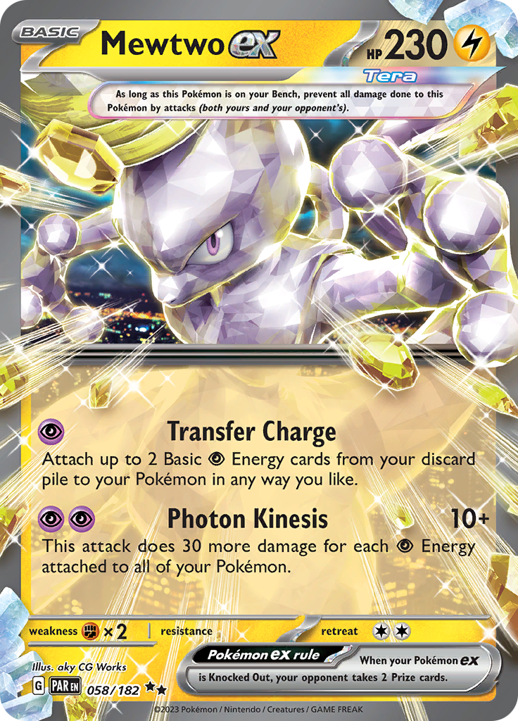 Mewtwo ex (058/182) [Scarlet & Violet: Paradox Rift] | Exor Games Bridgewater