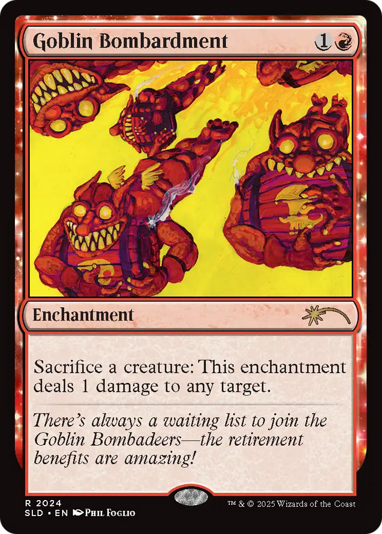 Goblin Bombardment (2024) (Rainbow Foil) [Secret Lair Drop Series] | Exor Games Bridgewater
