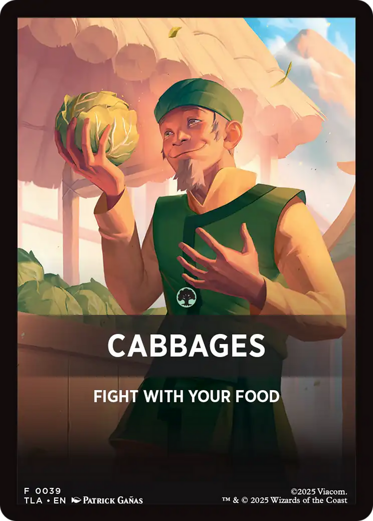 Cabbages Theme Card [Avatar: The Last Airbender Tokens] | Exor Games Bridgewater