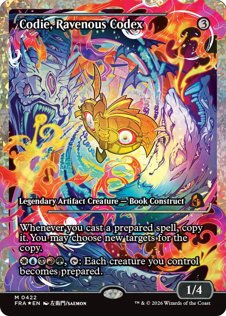 Codie, Ravenous Codex (Showcase) (Fracture Foil) [Reality Fracture] | Exor Games Bridgewater