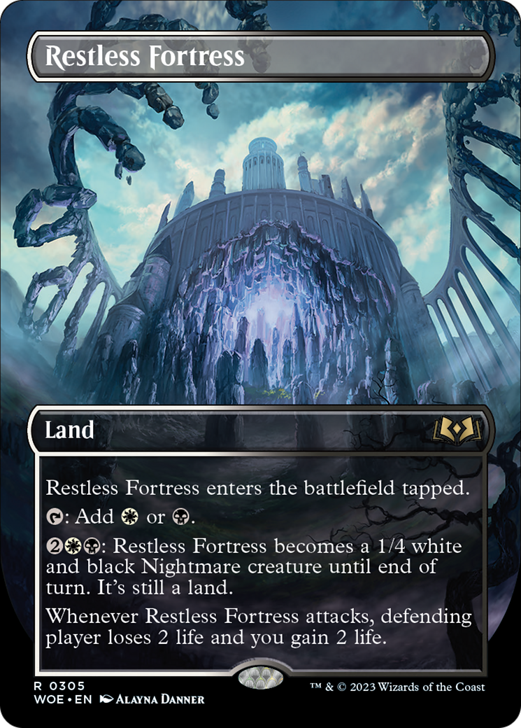 Restless Fortress (Borderless Alternate Art) [Wilds of Eldraine] | Exor Games Bridgewater