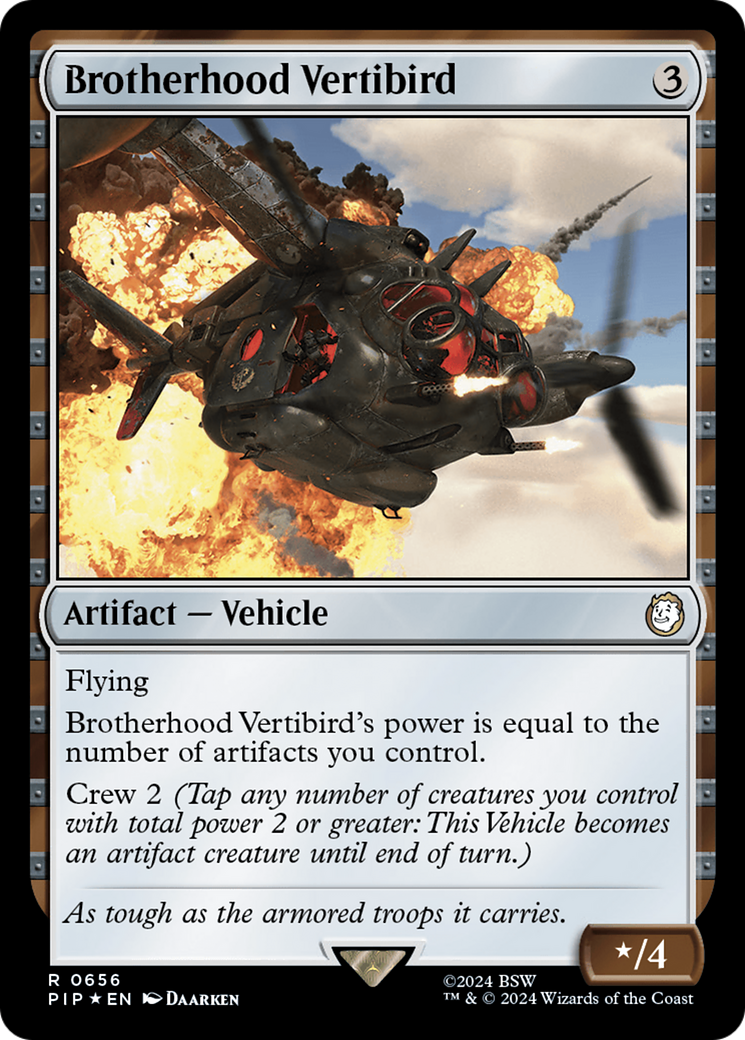 Brotherhood Vertibird (Surge Foil) [Fallout] | Exor Games Bridgewater