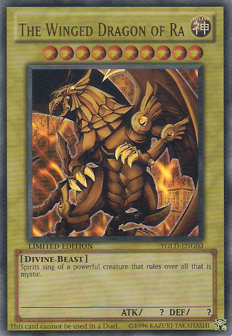 The Winged Dragon of Ra [YGLD-ENG03] Ultra Rare | Exor Games Bridgewater