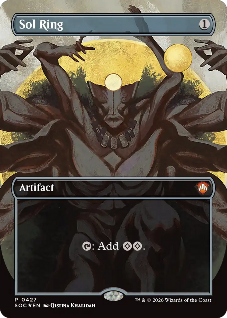 Sol Ring (Borderless) [Secrets of Strixhaven Commander] | Exor Games Bridgewater
