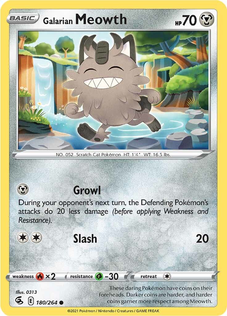 Galarian Meowth (180/264) [Sword & Shield: Fusion Strike] | Exor Games Bridgewater