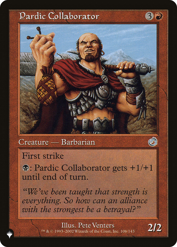 Pardic Collaborator [The List Reprints] | Exor Games Bridgewater