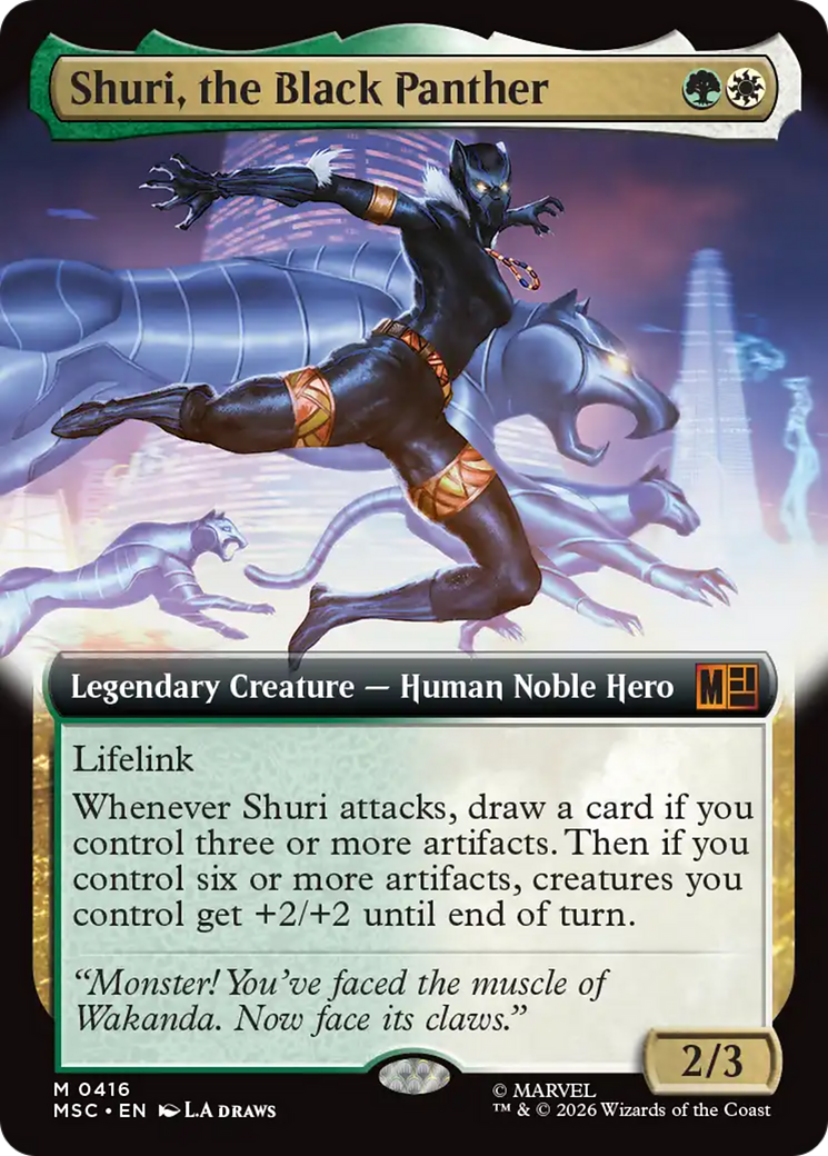 Shuri, the Black Panther (Extended Art) [Marvel Super Heroes Commander] | Exor Games Bridgewater