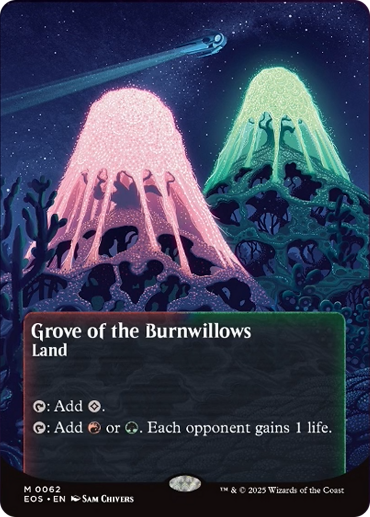 Grove of the Burnwillows (0062) (Borderless) [Edge of Eternities: Stellar Sights] | Exor Games Bridgewater