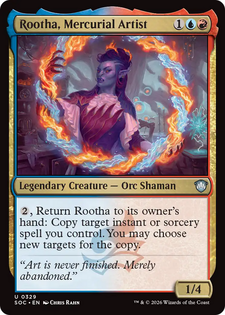 Rootha, Mercurial Artist [Secrets of Strixhaven Commander] | Exor Games Bridgewater