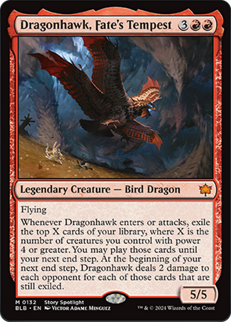 Dragonhawk, Fate's Tempest [Bloomburrow] | Exor Games Bridgewater