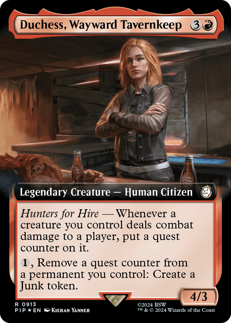 Duchess, Wayward Tavernkeep (Extended Art) (Surge Foil) [Fallout] | Exor Games Bridgewater