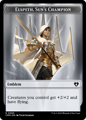 Elspeth, Sun's Champion Emblem // Copy (55) Double-Sided Token [Commander Masters Tokens] | Exor Games Bridgewater