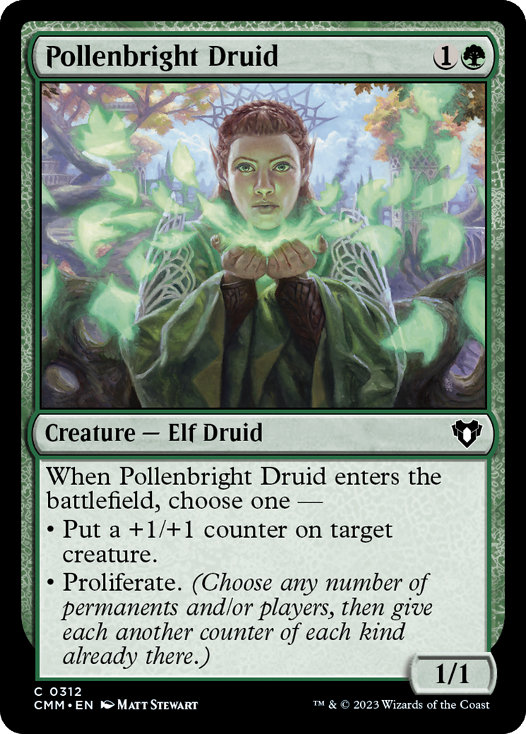 Pollenbright Druid [Commander Masters] | Exor Games Bridgewater