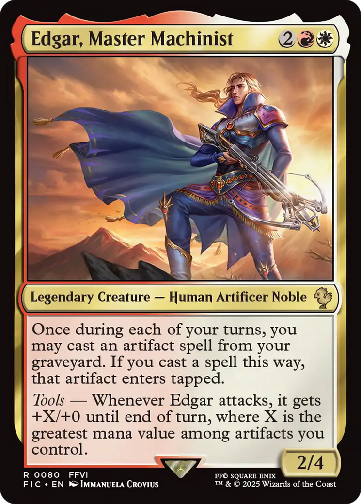 Edgar, Master Machinist [FINAL FANTASY Commander] | Exor Games Bridgewater