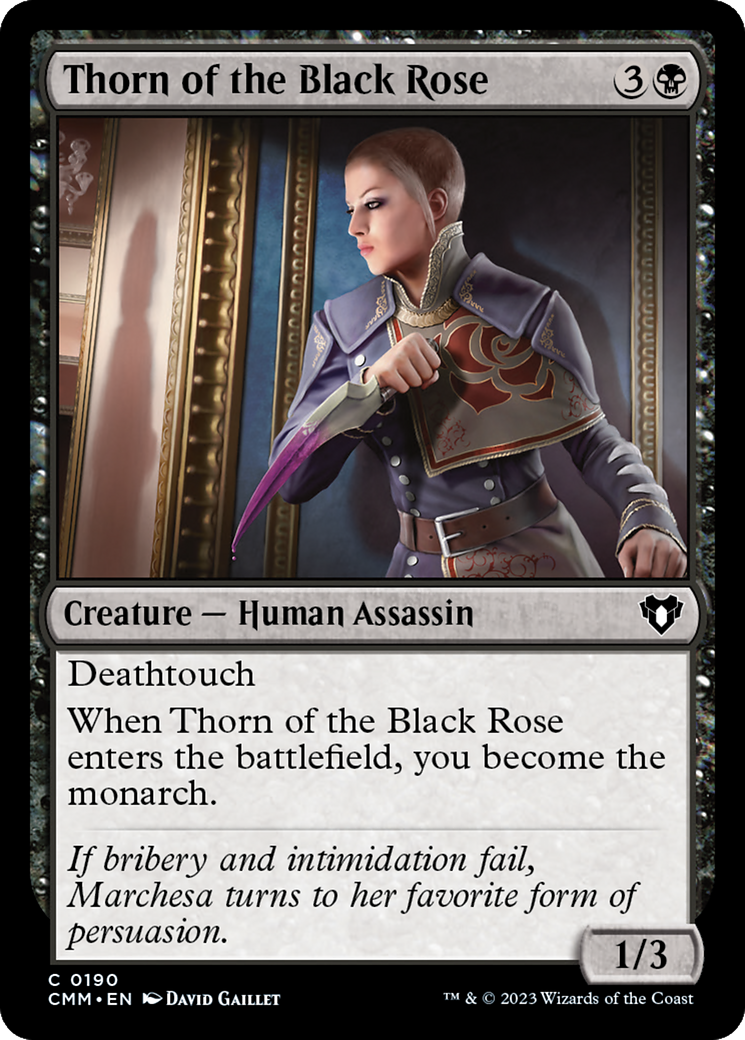 Thorn of the Black Rose [Commander Masters] | Exor Games Bridgewater