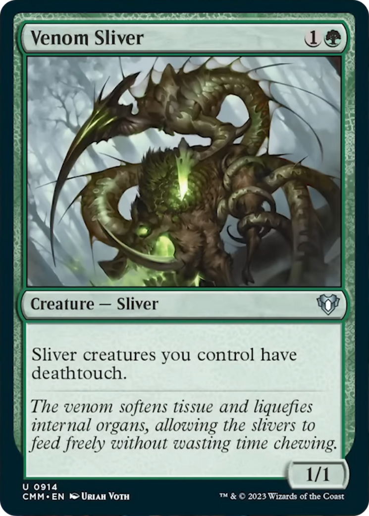 Venom Sliver [Commander Masters] | Exor Games Bridgewater