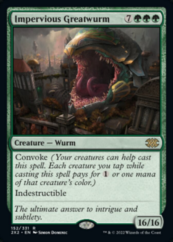 Impervious Greatwurm [Double Masters 2022] | Exor Games Bridgewater