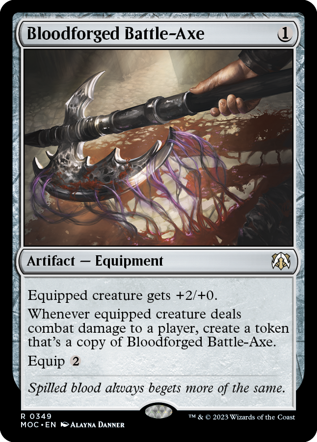 Bloodforged Battle-Axe [March of the Machine Commander] | Exor Games Bridgewater