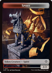 Fractal (0005) // Spirit (0011) Double-Sided Token [Secrets of Strixhaven Tokens] | Exor Games Bridgewater