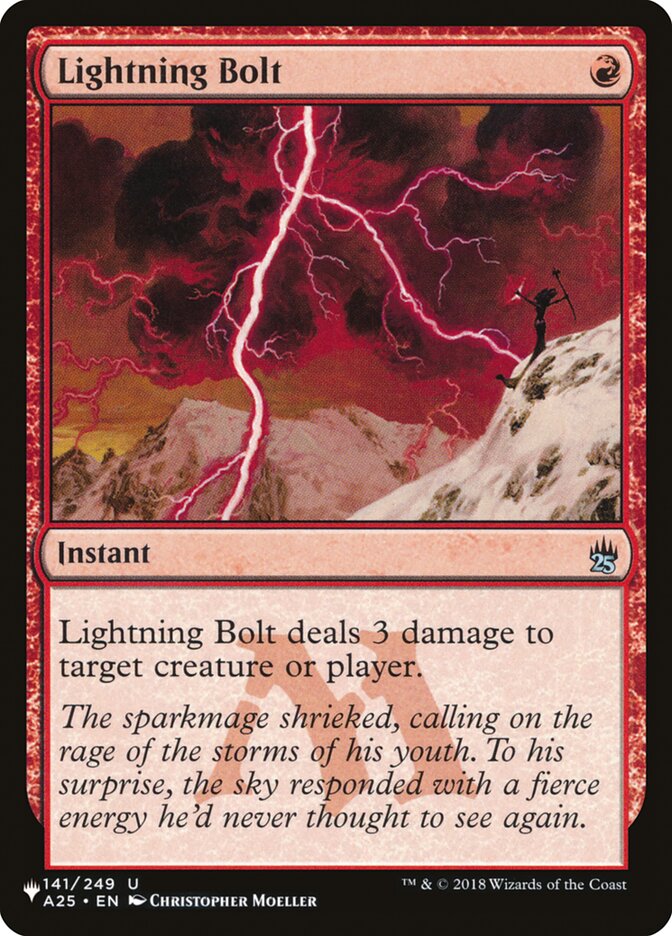 Lightning Bolt (141/249) [The List] | Exor Games Bridgewater