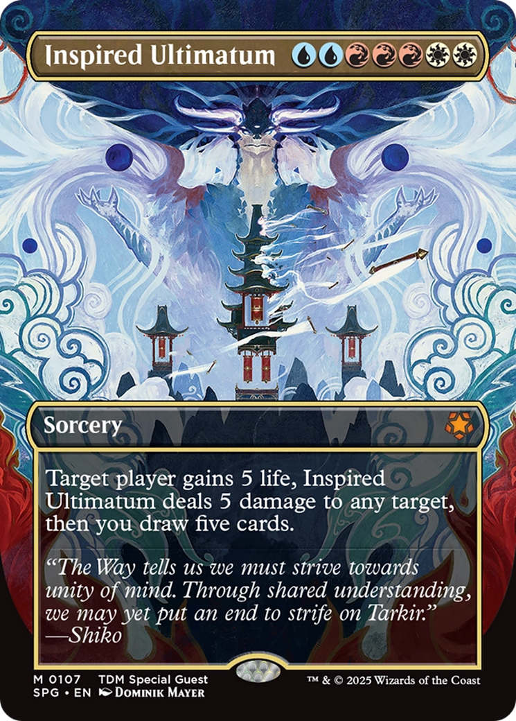 Inspired Ultimatum (Borderless) [Tarkir: Dragonstorm Special Guests] | Exor Games Bridgewater