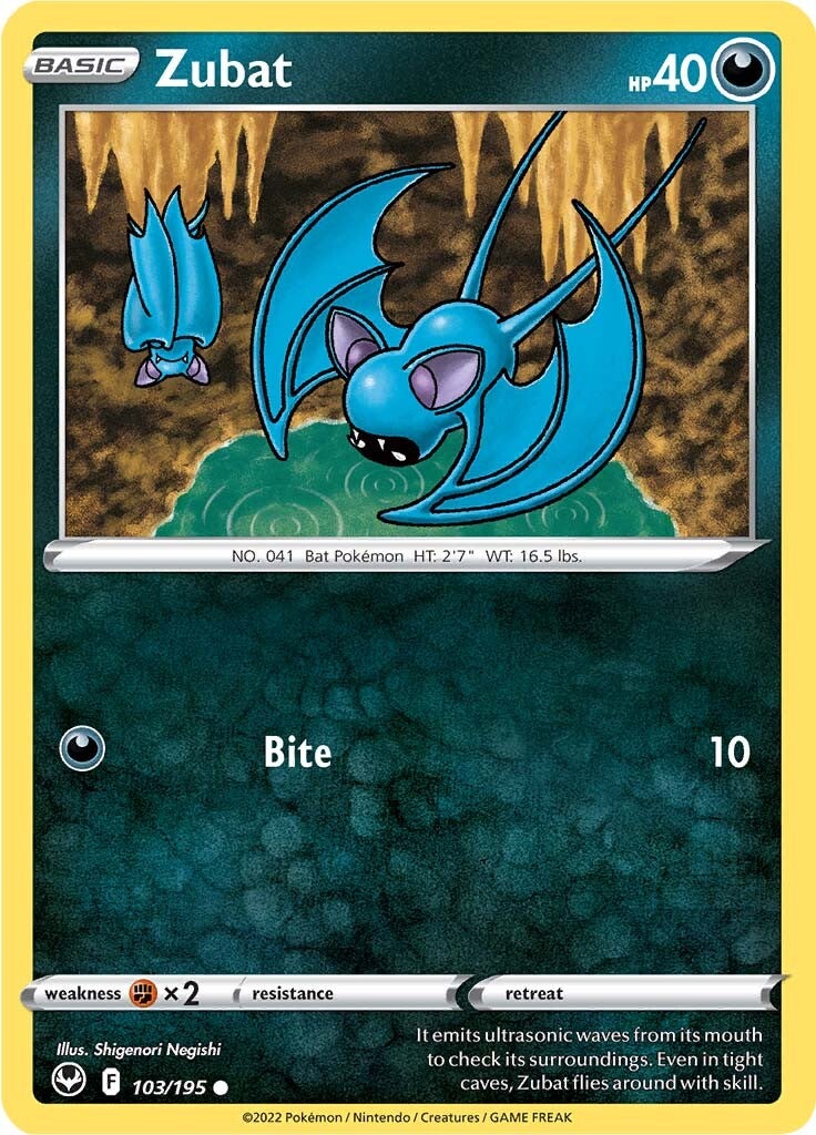 Zubat (103/195) [Sword & Shield: Silver Tempest] | Exor Games Bridgewater