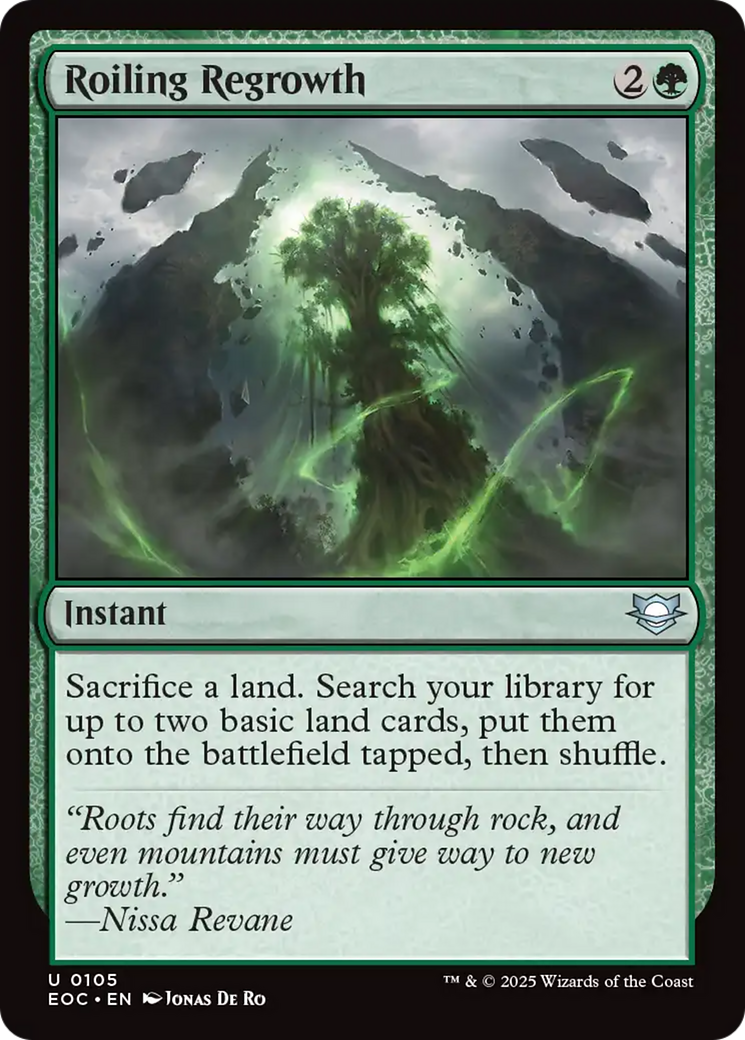 Roiling Regrowth [Edge of Eternities Commander] | Exor Games Bridgewater