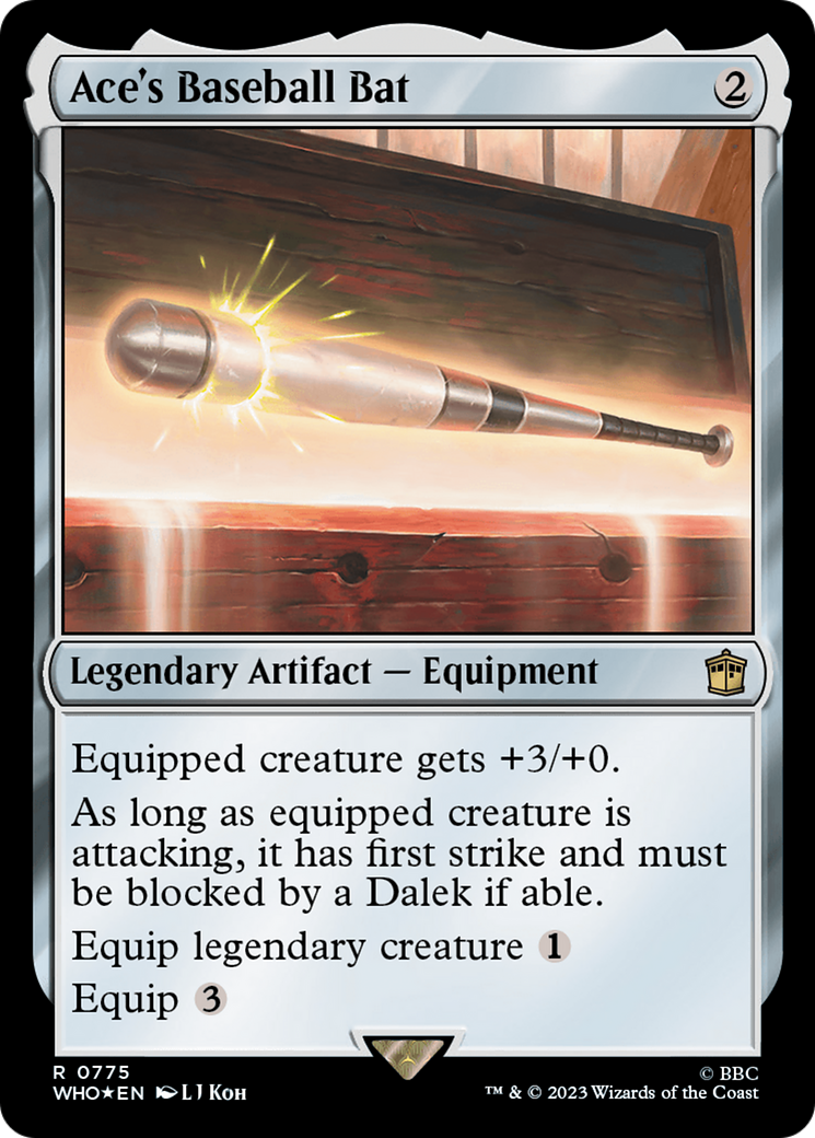 Ace's Baseball Bat (Surge Foil) [Doctor Who] | Exor Games Bridgewater