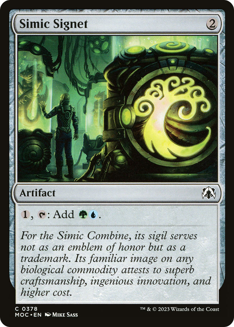 Simic Signet [March of the Machine Commander] | Exor Games Bridgewater