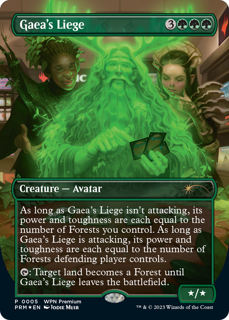 Gaea's Liege (Borderless) [Wizards Play Network 2024] | Exor Games Bridgewater